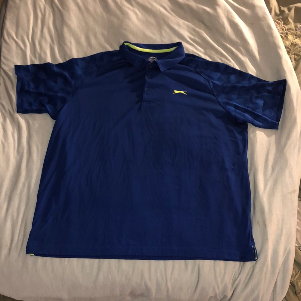 Slazenger Blue Polo Shirt Classic Design
